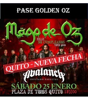 PASE GOLDEN OZ QUITO-ECUADOR 25-ENE-2025