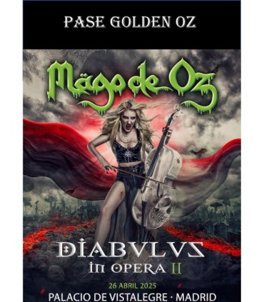 Pase Golden Oz- Diabulus In Ópera II Madrid 2025